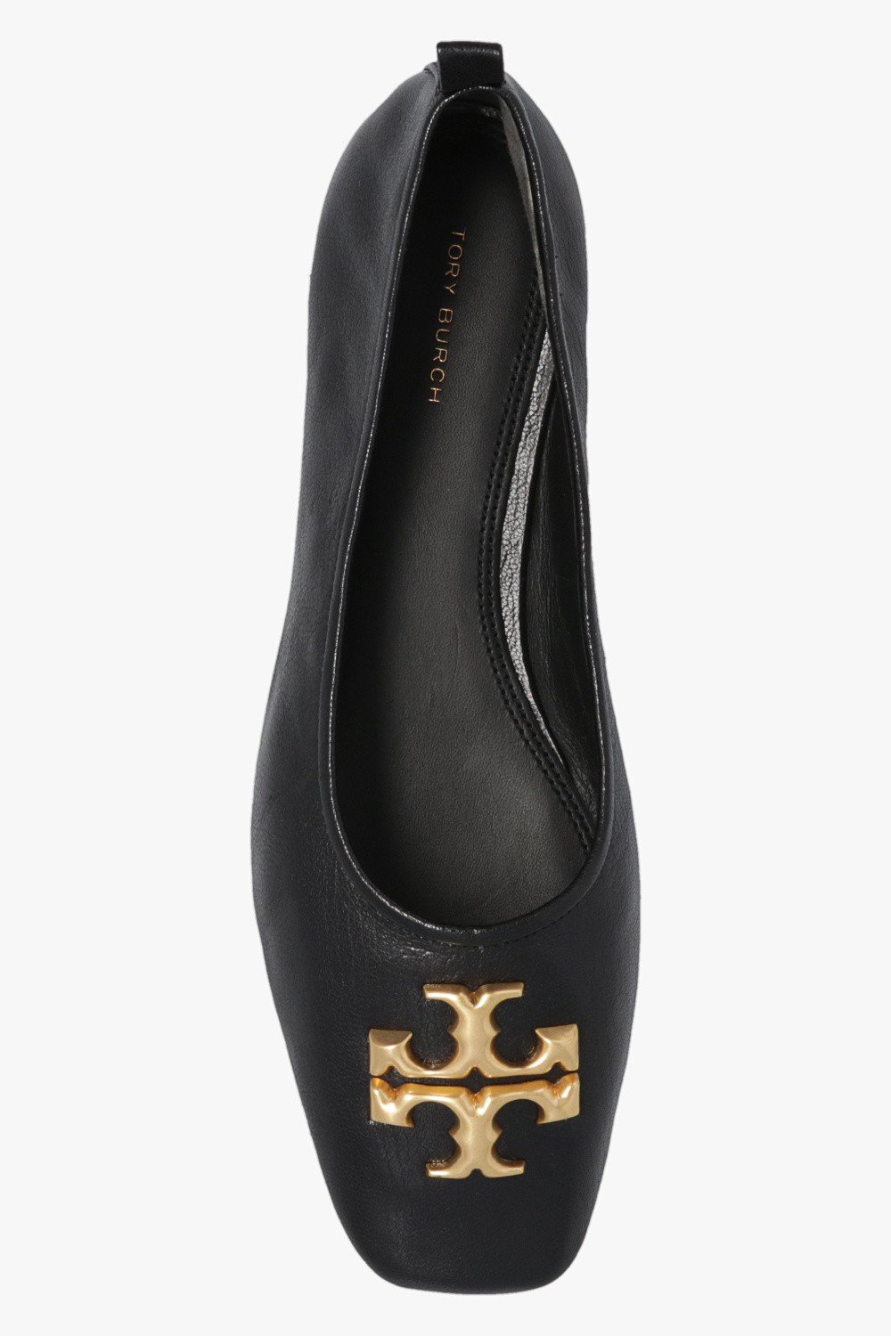 Black 'Eleanor' leather ballet flats Tory Burch - Vitkac GB